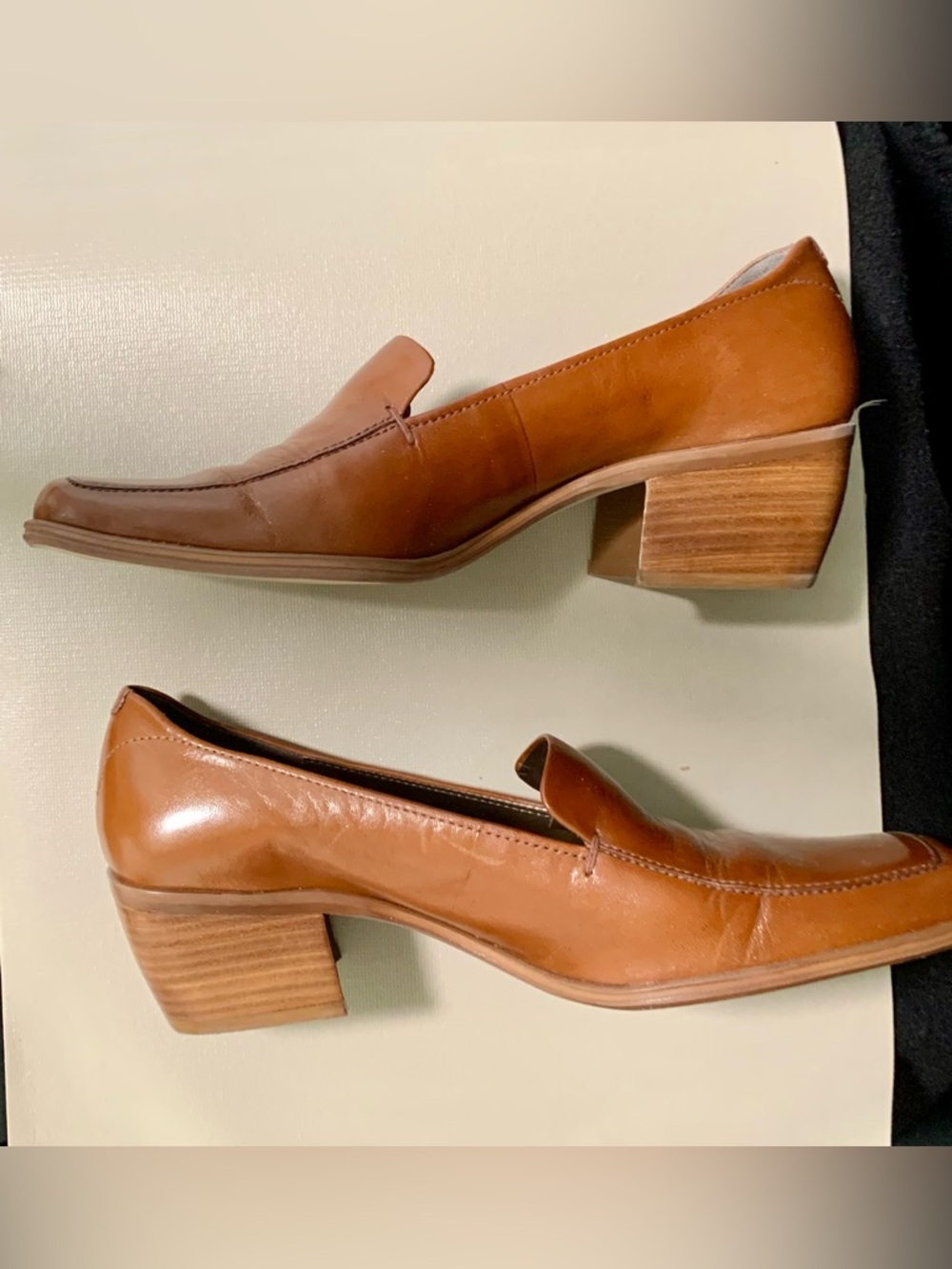 Enzo Angiolini Women’s Loafers Size 8 Leather Upper Square Toe - Picture 4 of 11
